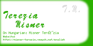 terezia misner business card